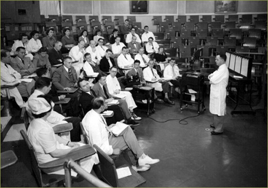 David Wood addressing Tumor Board at UCSF